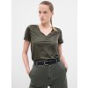 Zelené dámske tričko GAP šedá