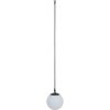 Nabíjacie vonkajšie závesné LED svietidlo Moresco LED, RGBW, IP44, pr. 20 cm