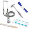 Set pre študentov Basic, sivá farba (Fonenondoskop Rappaport + Neurologické kladivko + Škrtidlo + Diagnostické svetelné pero + EKG pravítko)