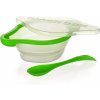 BANQUET Miska skladacia silikónová CULINARIA Green, s príborom