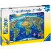 Ravensburger Veľká mapa sveta 200 dielov