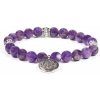 Náramok - Ametyst s lotusom