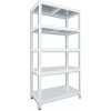 Kovový regál do špajze Biedrax 60 x 75 x 180 cm, biely - 5 políc pozink
