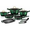 BERLINGERHAUS Sada nádobí s titanovým povrchem 12+2 ks Emerald Collection (BH-6066)