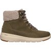 Skechers GLACIAL ULTRA - WOODLANDS Dámska zimná obuv, khaki, 40