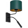Luminex | Nástenná lampa ARDEN 1xE27/60W+1xG9/8W/230V zelená/zlatá | LU3544