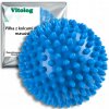 Masážna loptička s hrotmi Vitolog 7,5 cm x 7,5 cm modrá