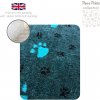 DRYBED Premium Vet Bed Big Paw tyrkysový 100 x 75 cm