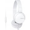 SONY sluchátka MDR-ZX110AP handsfree, bílé