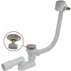 sifón vaňový clik/clak s napúšťaním prepadom, chróm