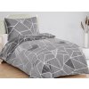 Jahu Obliečky mikroplyš 140x200 + 70x90 cm - Triangulo šedé