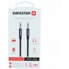 Swissten Audio Adapter Textile Jack/Jack 1.5m, black 73501101