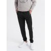 Ombre Men's sweatpants joggers with contrasting stripes - black čierna L Ombre 5907064503612