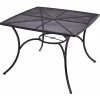 DEOKORK Kovový stôl QUADRA 100x100 cm (čierna)