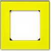 ABB, s.r.o. Levit - 3901H-A05010 64 - Rámček jednonásobný - žltá/dymová čierna