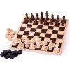 Bigjigs Toys Dřevěné šachy a dáma
