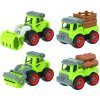 Wiky Vehicles Auto skrutkovacie poľnohospodárske 4 ks 13 cm