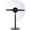 Fotověci Multifunkční 3D LED Holografický Projektor Hologram s Ochranným Obalem 45cm Holofan Reklamní Poutač Fan s Regulovatelným Stativem 130cm
