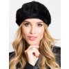 Čierny dámsky baret AT-CZ-82.44-black ONE SIZE