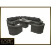 Deokork Ratanová modulová zostava BORNEO LUXURY pre 8 osôb (sivá)