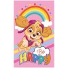 Carbotex · Dievčenský uterák Labková patrola - Paw Patrol - motív Be Happy - 100% bavlna - 30 x 50 cm