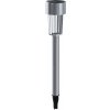 Aigostar B.V. Aigostar - LED Solárna lampa LED/0,006W/1,2V 29,5 cm chróm 6500K IP44 AI0769 + záruka 3 roky zadarmo