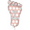 Fóliový balónik nožička Its a girl 60 cm