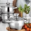 Nerezový hrniec s pokrievkou FLORINA OLIVER 2,5 l