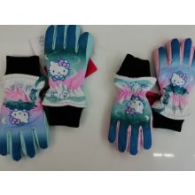 Lyžiarske rukavice Hello Kitty - Tyrkysové