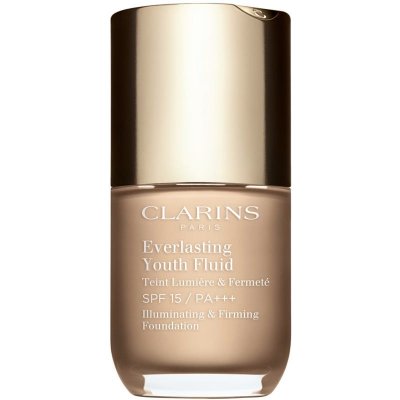 Clarins Everlasting Youth Fluid rozjasňujúci make-up SPF 15 odtieň 105 Nude 30 ml