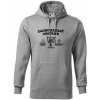 Zaobchádzať opatrne 40 - Mikina pánska Cape s kapucňou - 4XL ( Tmavosivý melír )
