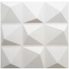 Stropné panely 3D XPS 0011, cena za kus, rozmer 50 cm x 50 cm, PYRAMIDS biely, IMPOL TRADE