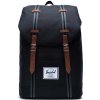HERSCHEL batoh - Little America Mid-Volume Black/Black/Tan (03008)