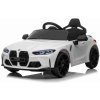 JOKO Elektrické autíčko BMW M4, penové kolesá, kožené sedadlo, biele