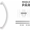 Madlo na dvere FT - MADLO kód K39 Ø 32 mm UN pár BIM - biela matná (FBO) | MP-KOVANIA.sk