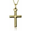 GOLDIE Zlatý prívesok krížik Beliver LPE556.TRB
