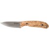 Casstrom CASS-10618 Safari Mini Hunter lovecký nôž 6,5 cm, drevo kučeravej brezy, kožené puzdro