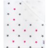 Nepremokavá flanelová podložka New Baby hviezdičky ružová
