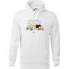 S karavanom v lese - Mikina pánska Cape s kapucňou - 3XL ( Biela )