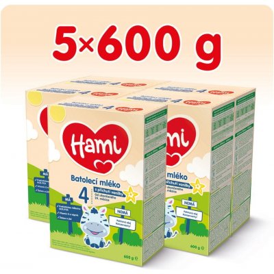 Hami 4 s príchuťou vanilky 5 x 600 g