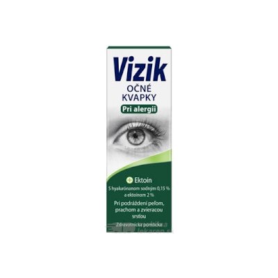 VIZIK Očné kvapky Pri alergii ektoín a hyaluronát 1x10 ml