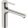 Hansgrohe Zesis M33 - Drezová batéria 160, s výsuvnou spŕškou s prepínačom, vzhľad nerezový 74801800
