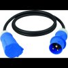 AS Schwabe 61370 napájací predlžovací kábel, 16 A, čierna/modrá, 5 m; 61370
