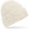 Beechfield Pohodlná pletená zimná čiapka - Mandľový melír