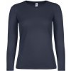 B&C Dámske tričko s dlhým rukávom TW06T Navy 3XL