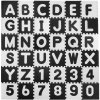Ricokids Penová podložka puzzle písmená čierna. 30x30 cm 36 ks