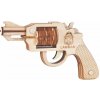 Woodcraft Drevené 3D puzzle Zbraň na gumičky Revolver Colt