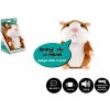 Teddies Škrečok Mireček opakujúce vety plyš 18cm na batérie so zvukom v krabici 12x20x10cm v sáčku