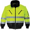 Portwest PJ50 Hi Vis Pilot Bunda 3 v 1 žltá čierna