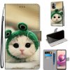 Peňaženkové kožené puzdro Drawing Cross na Xiaomi Redmi Note 10/10S - Frog Kitten